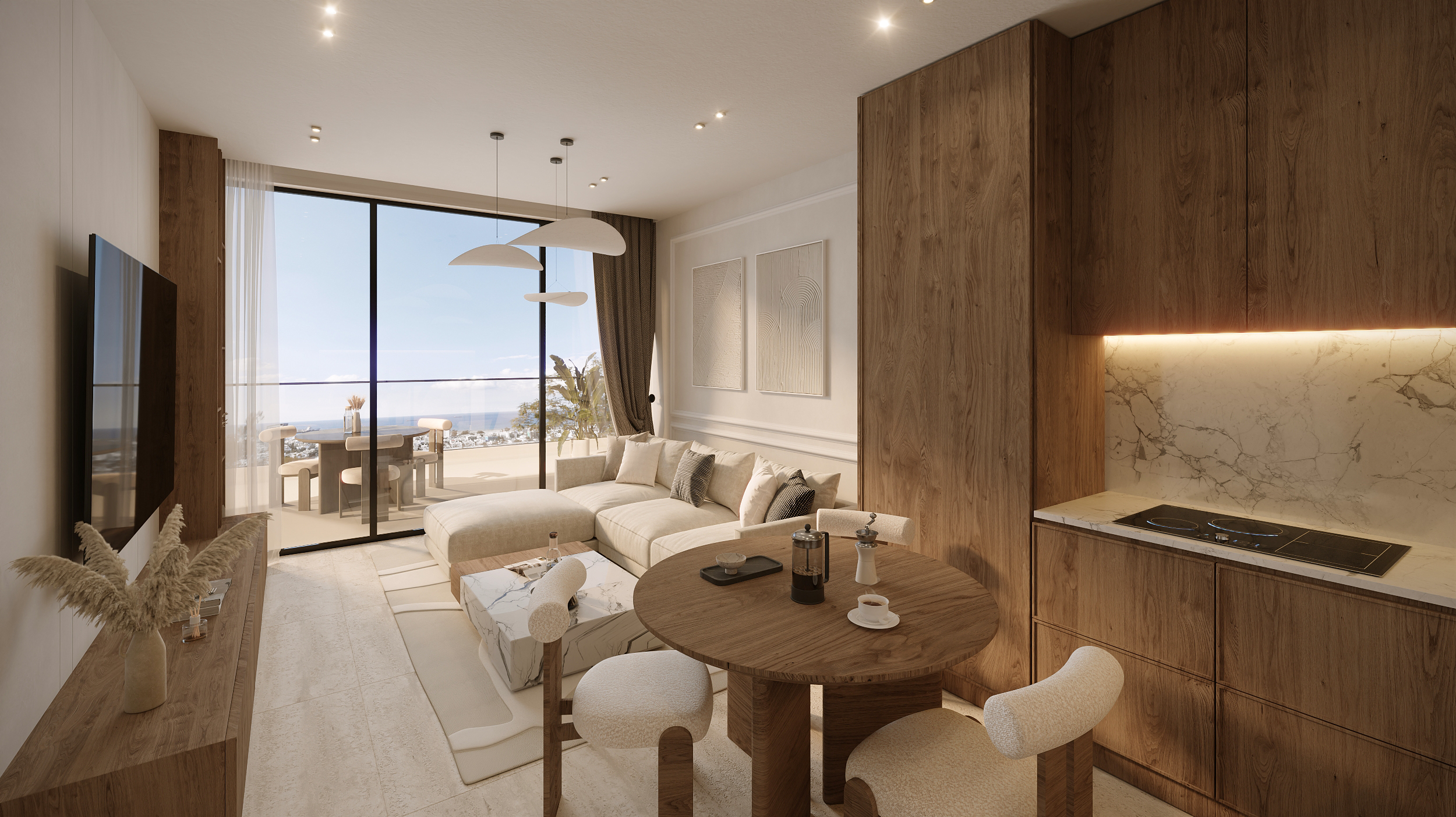 1-bedroom apartments for sale 50 m² in Livadia, Larnaca, Cyprus